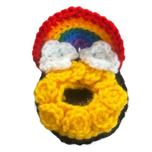 Pot of Gold Desk Goose Crochet Pattern PDF Instant Download