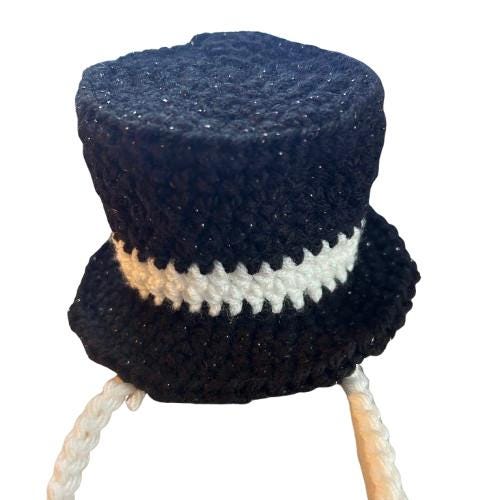 Tuxedo with Champagne Flute New Years Eve Porch Goose Crochet Pattern PDF Instant Download