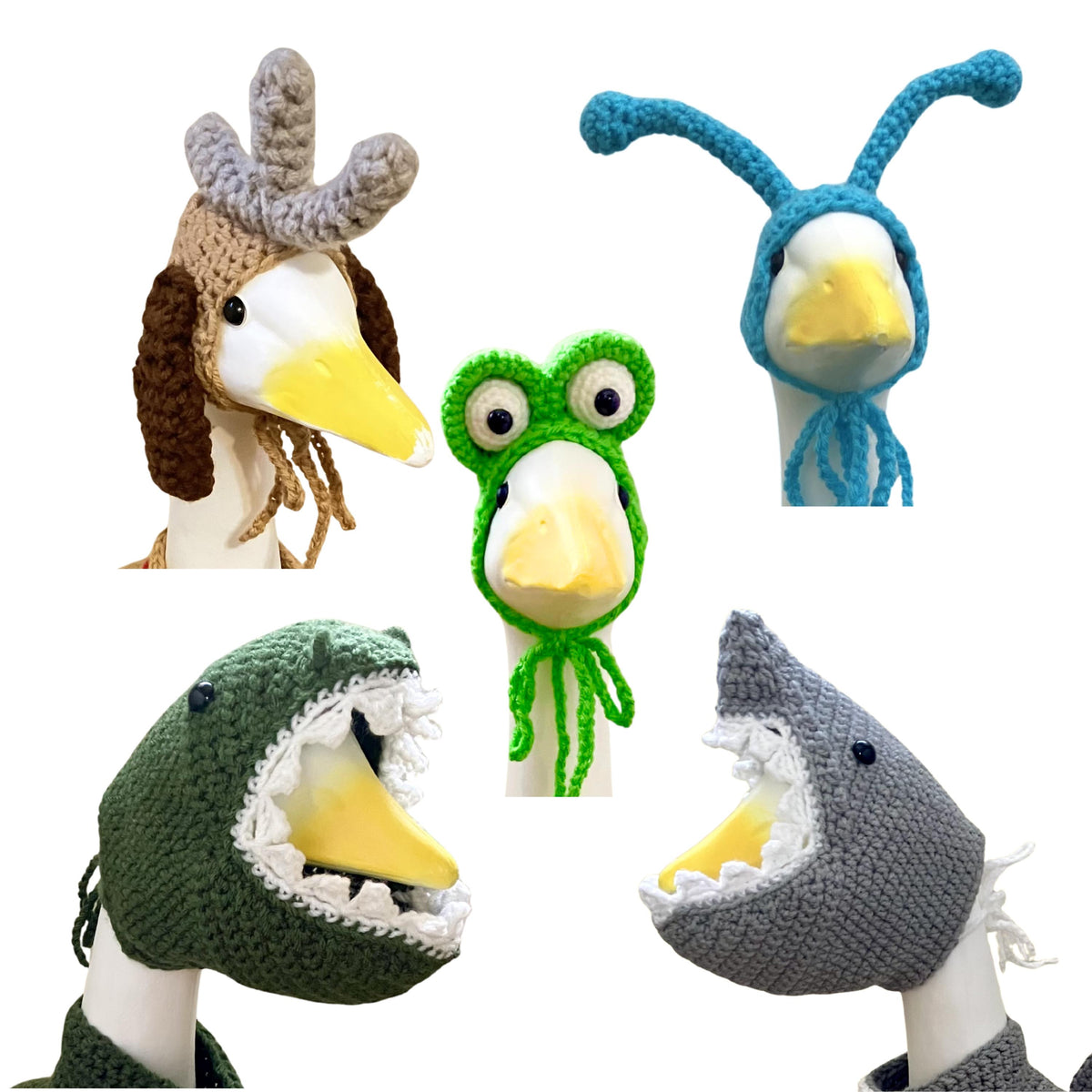 Porch Goose Hats and Hair 3rd Edition (Animals) Crochet Pattern PDF Instant Download