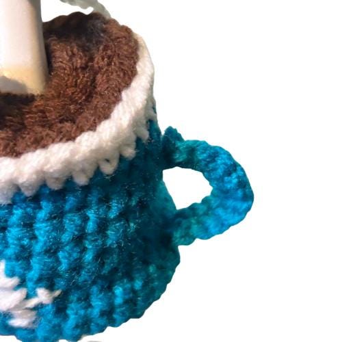 Hot Cocoa Desk Goose Crochet Pattern PDF Instant Download