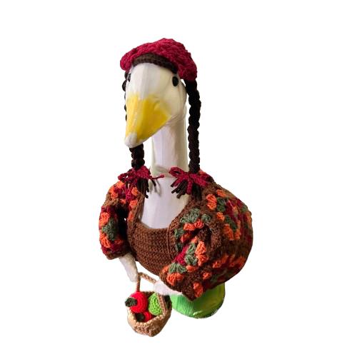 Autumn Granny Square Cardigan Apple Picker Porch Goose Crochet Pattern PDF Instant Download