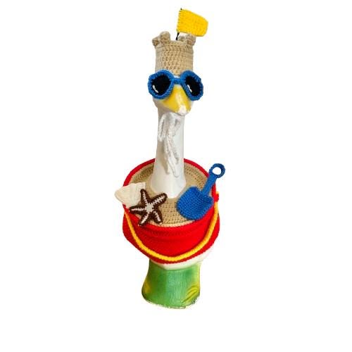 Beach Bucket Porch Goose Crochet Pattern PDF Instant Download