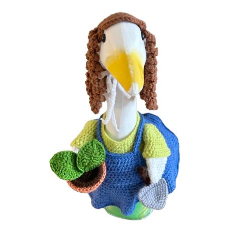 Gardener Porch Goose Crochet Pattern PDF Instant Download