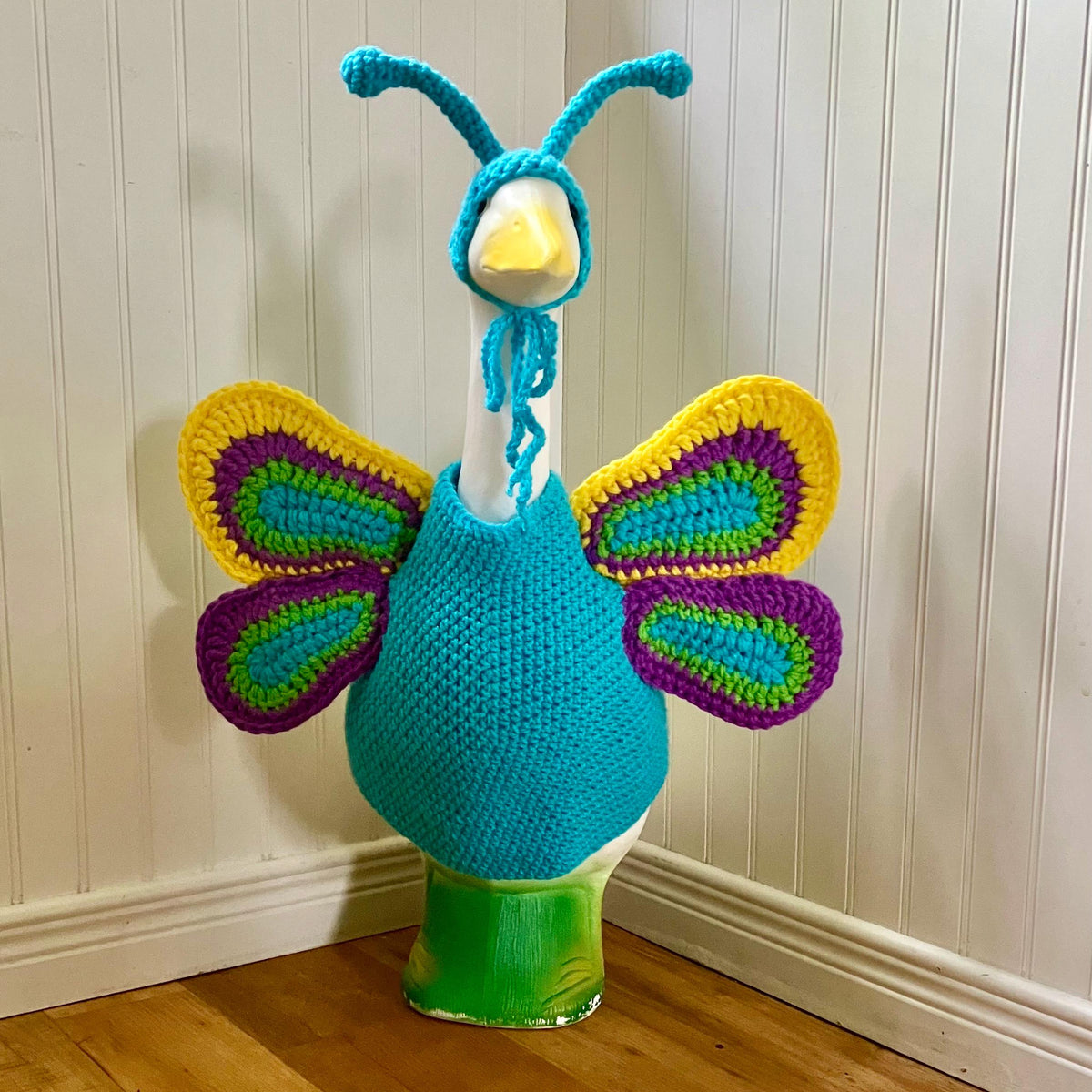 Butterfly Porch Goose Crochet Pattern PDF Instant Download