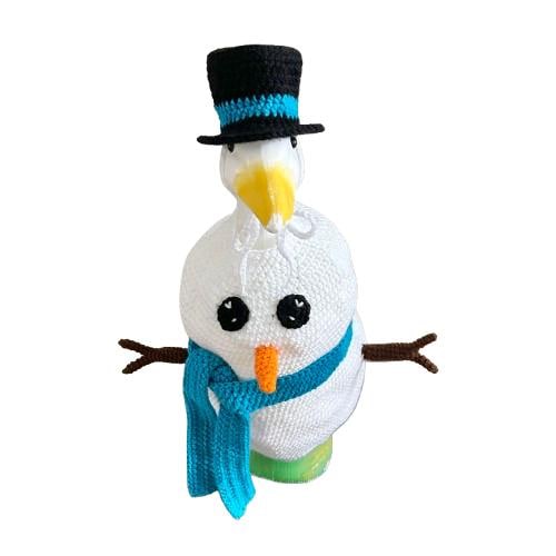 Snowman Porch Goose Crochet Pattern PDF Instant Download