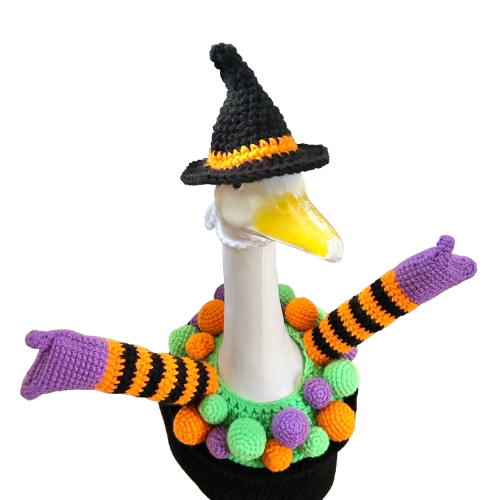 Witch’s Brew Porch Goose Outfit