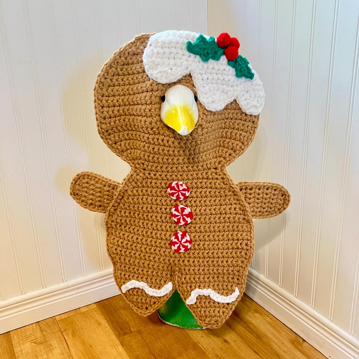 Gingerbread Man Porch Goose Crochet Pattern PDF Instant Download