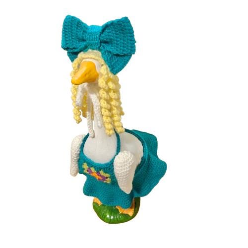 17-20” Summer Dress Porch Goose Crochet Pattern PDF Instant Download