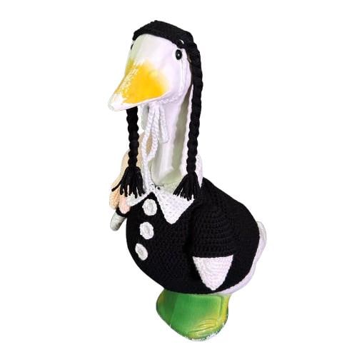 Spooky Schoolgirl Porch Goose Crochet Pattern PDF Instant Download