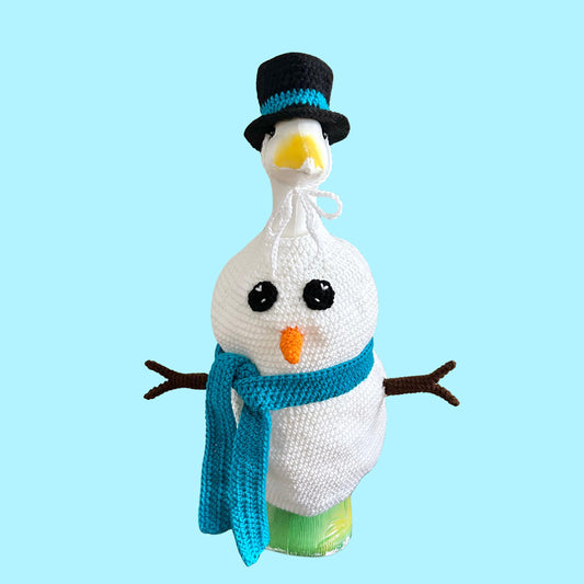 Snowman Porch Goose Crochet Pattern PDF Instant Download