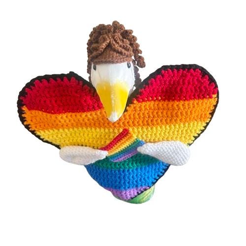 Love is Love Porch Goose Crochet Pattern PDF Instant Download