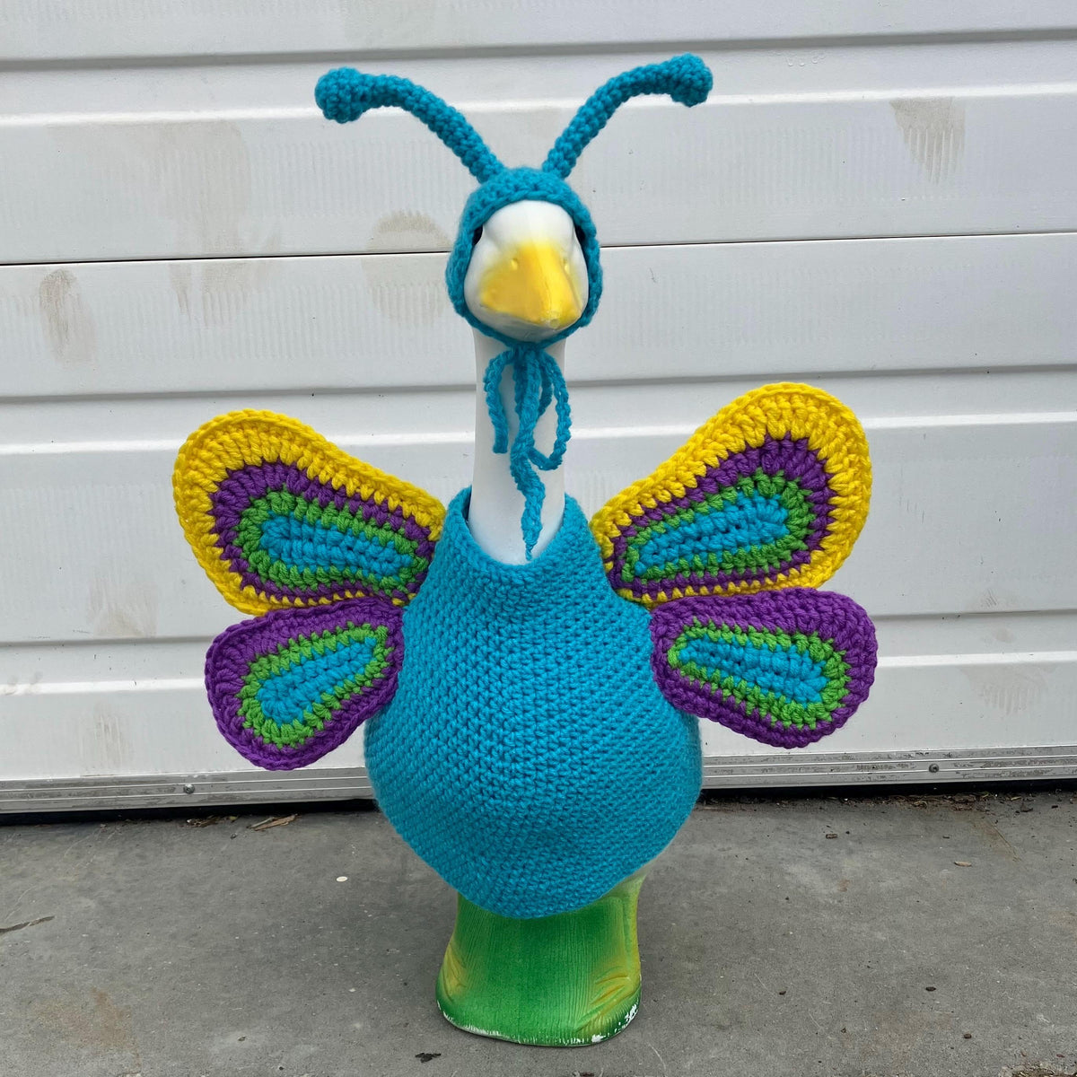 Butterfly Porch Goose Crochet Pattern PDF Instant Download