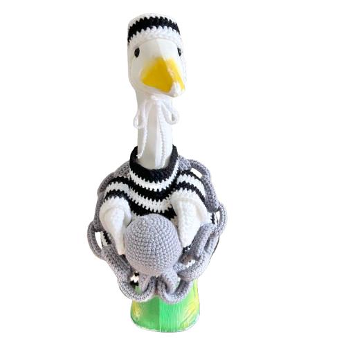 Jail Bird Porch Goose Crochet Pattern PDF Instant Download