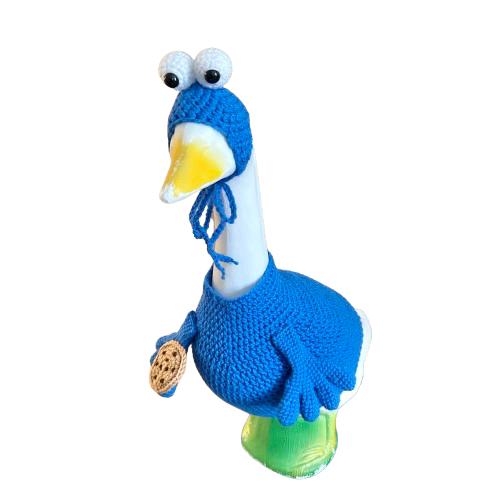 Blue Monster Porch Goose Crochet Pattern PDF Instant Download