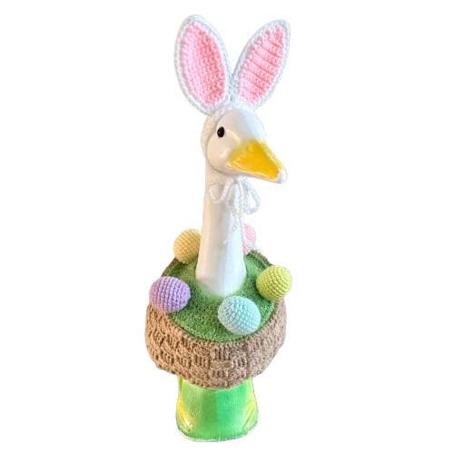 Easter Basket Porch Goose Crochet Pattern PDF Instant Download