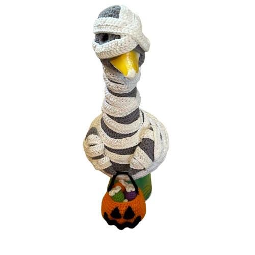 Mummy Glow in the Dark Porch Goose Crochet Pattern PDF Instant Download