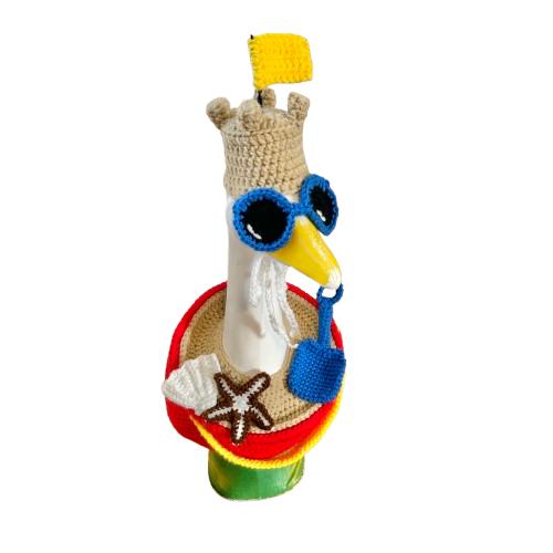 Beach Bucket Porch Goose Crochet Pattern PDF Instant Download