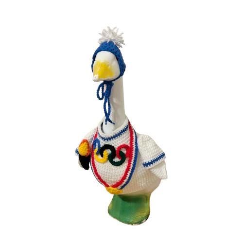 Winter Olympics Porch Goose Crochet Pattern PDF Instant Download