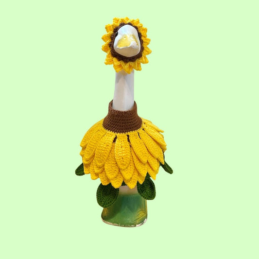 Sunflower Porch Goose Crochet Pattern PDF Instant Download
