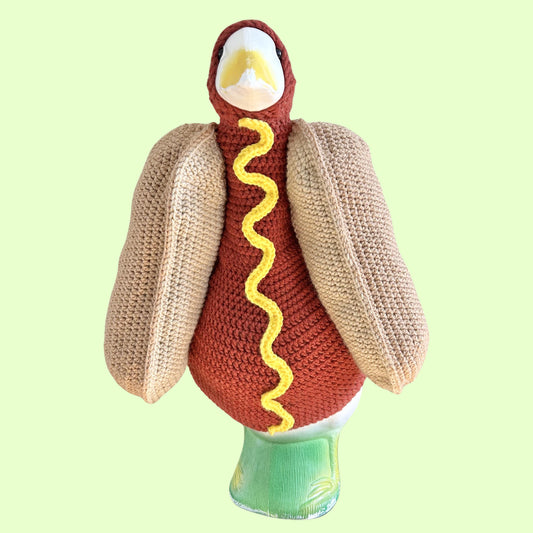 Hot Dog Porch Goose Crochet Pattern PDF Instant Download