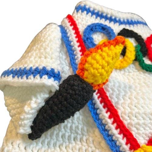 Winter Olympics Porch Goose Crochet Pattern PDF Instant Download