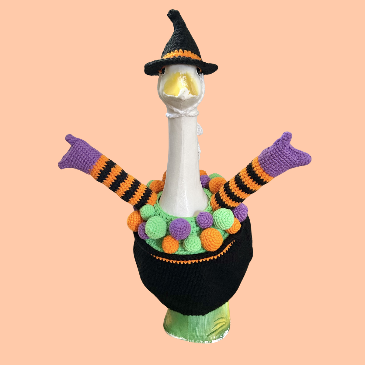 Witch’s Brew Porch Goose Outfit