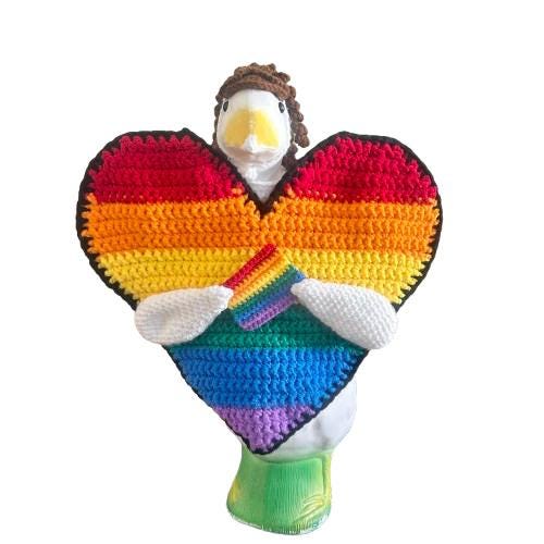 Love is Love Porch Goose Crochet Pattern PDF Instant Download