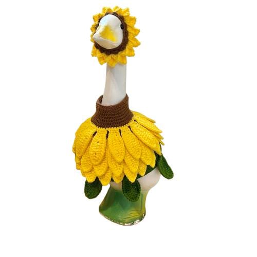 Sunflower Porch Goose Crochet Pattern PDF Instant Download