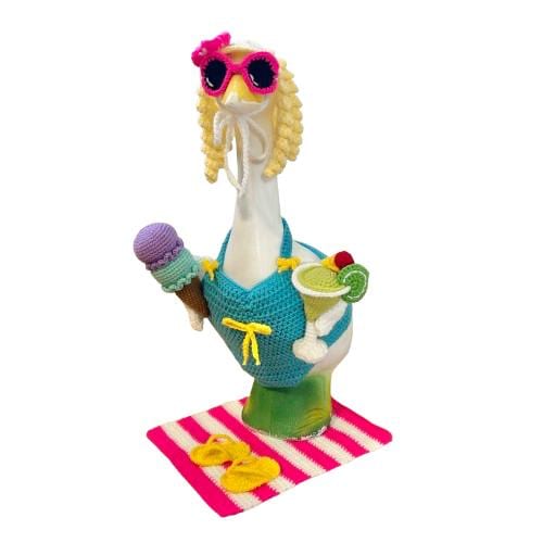 Beach Babe Porch Goose Crochet Pattern PDF Instant Download