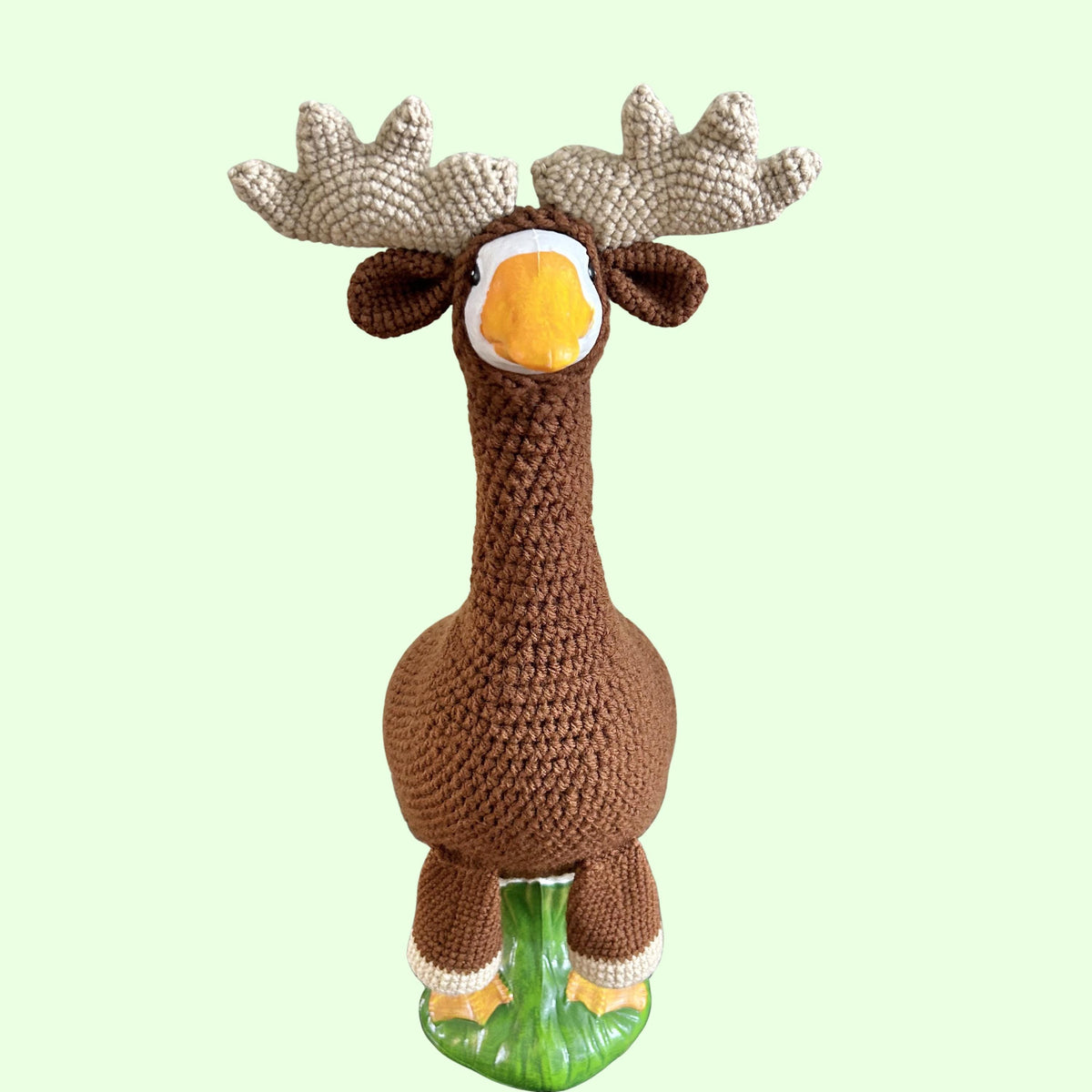 17-20” Moose Porch Goose Crochet Pattern PDF Instant Download