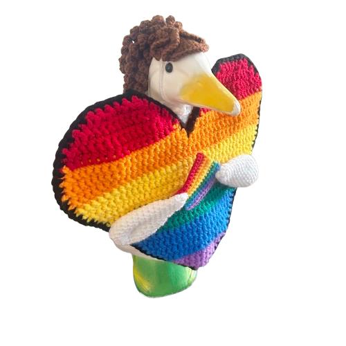 Love is Love Porch Goose Crochet Pattern PDF Instant Download