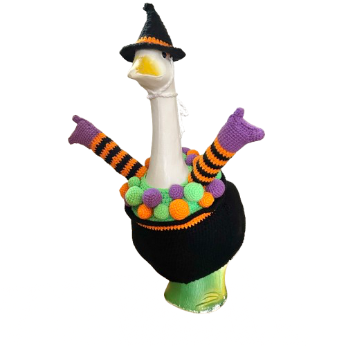 Witch’s Brew Porch Goose Outfit