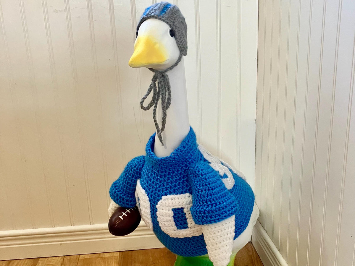 Football Porch Goose Crochet Pattern PDF Instant Download