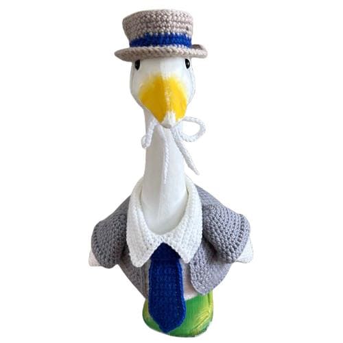 Father’s Day Businessman Porch Goose Crochet Pattern PDF Instant Download