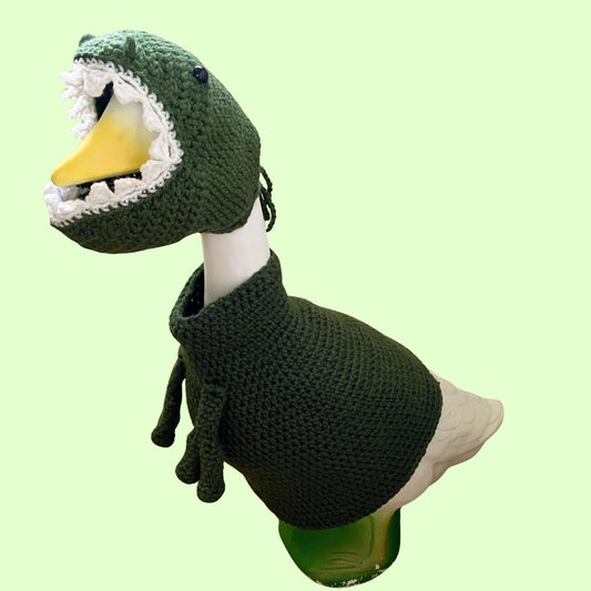 T-Rex Porch Goose Crochet Pattern PDF Instant Download
