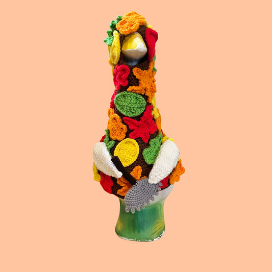 Pile Of Leaves With Rake Porch Goose Crochet Pattern PDF Instant Download