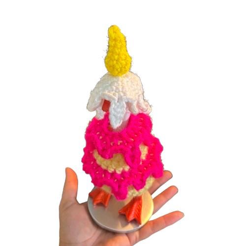 Birthday Cake Desk Goose Crochet Pattern PDF Instant Download