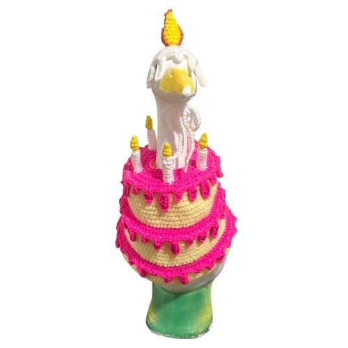 Birthday Cake Porch Goose Crochet Pattern PDF Instant Download