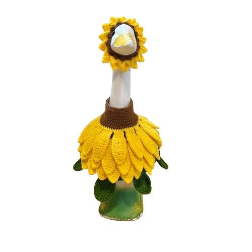 Sunflower Porch Goose Crochet Pattern PDF Instant Download