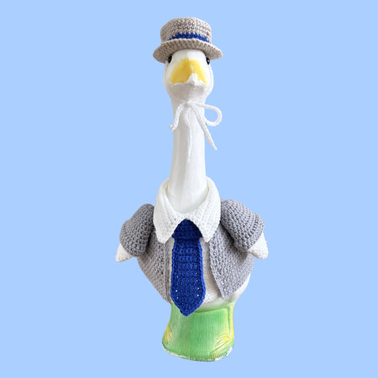 Father’s Day Businessman Porch Goose Crochet Pattern PDF Instant Download