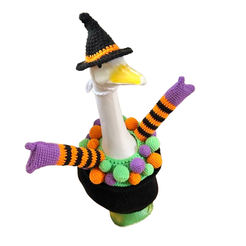 Witch’s Brew Porch Goose Outfit