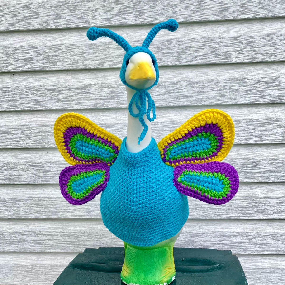 Butterfly Porch Goose Crochet Pattern PDF Instant Download