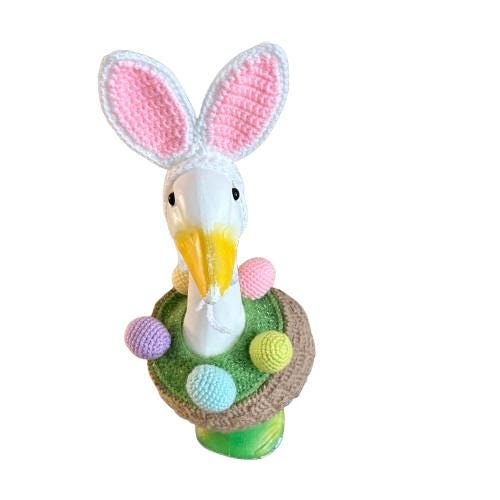 Easter Basket Porch Goose Crochet Pattern PDF Instant Download
