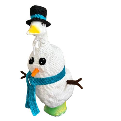 Snowman Porch Goose Crochet Pattern PDF Instant Download