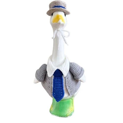 Father’s Day Businessman Porch Goose Crochet Pattern PDF Instant Download