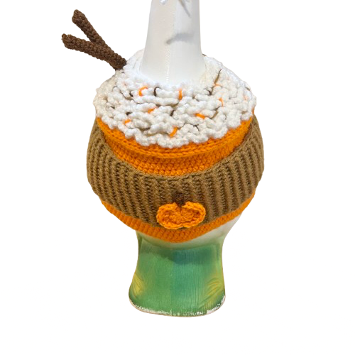 Pumpkin Spice Latte Porch Goose Crochet Pattern PDF Instant Download