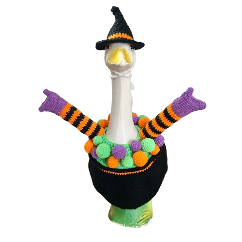 Witch’s Brew Porch Goose Outfit