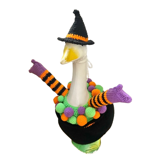 Witch’s Brew Porch Goose Outfit