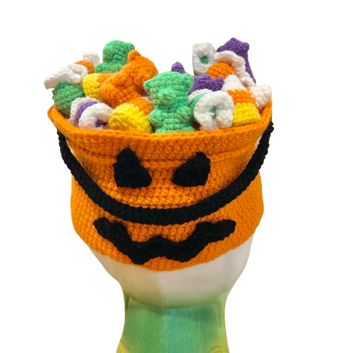 Halloween Candy Bucket Porch Goose Crochet Pattern PDF Instant Download