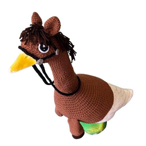Horse Porch Goose Crochet Pattern PDF Instant Download